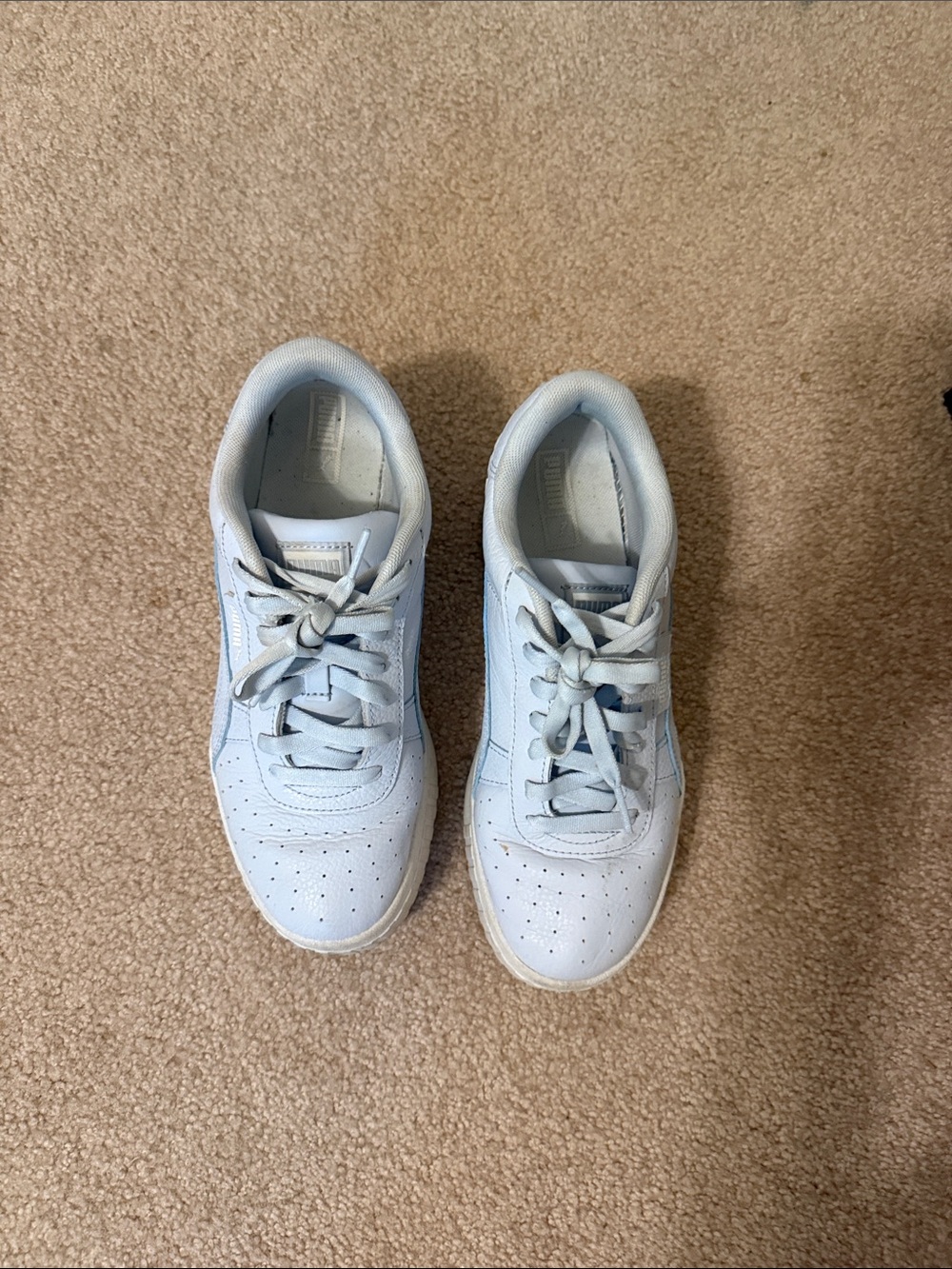 Puma Pale Blue Low-Top Lace-Up Sneaker